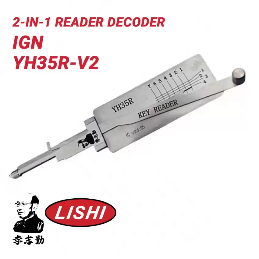Original Lishi YH35R-V2 for Yamaha Bike 2-in-1 Reader Decoder