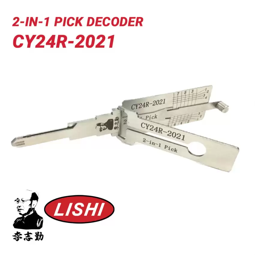 Original Lishi CY24R-2021 for Jeep Grand Cherokee 2-in-1 Pick Decoder Anti Glare