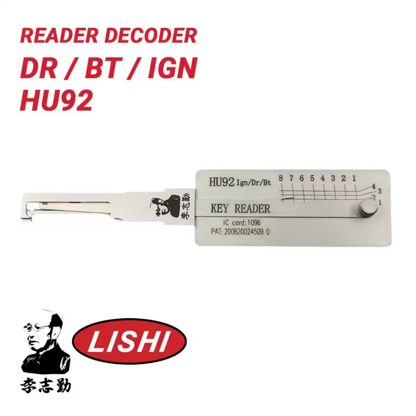 Original Lishi HU92 for BMW Decoder Reader Anti Glare