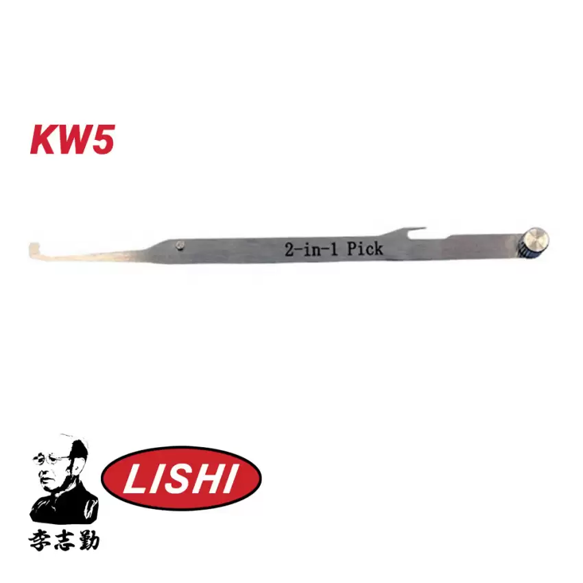 Original Lishi KW5 Replacement Tip 2-IN-1 Pick Decoder