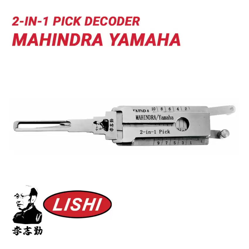 Original Lishi for India Mahindra SUV High Security 2-1 tool