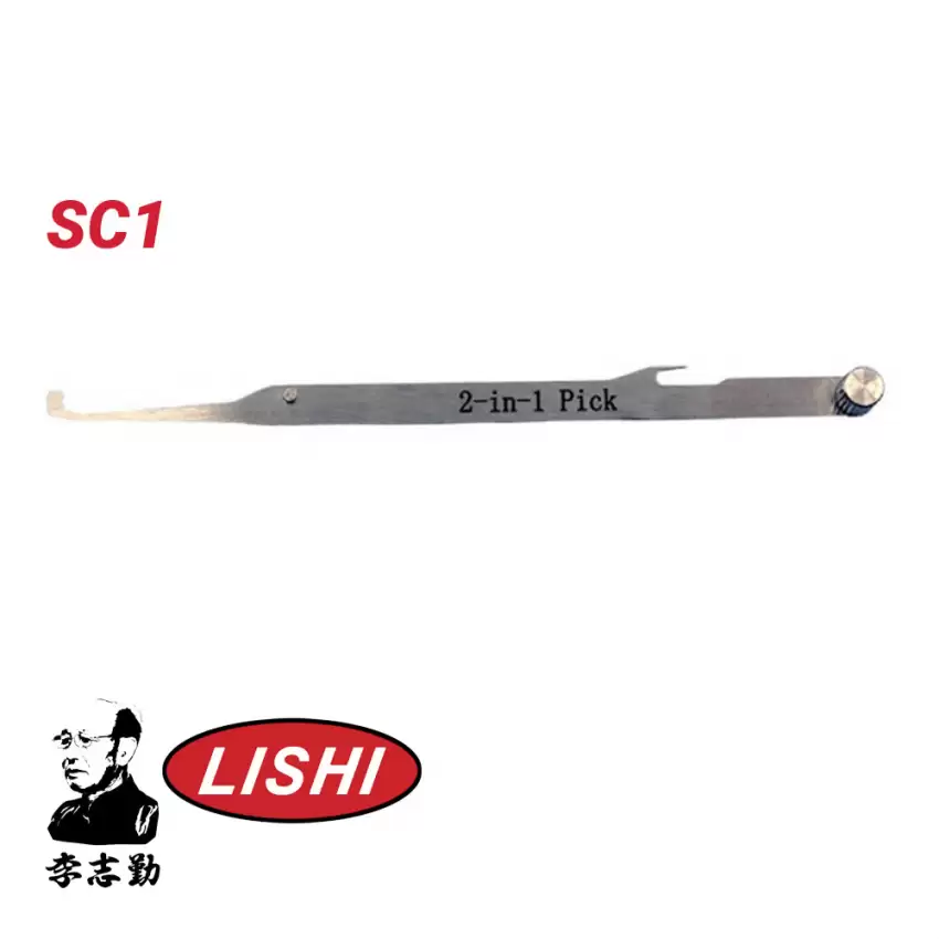 Original Lishi SC1 Replacement Tip 2-IN-1 Pick Decoder