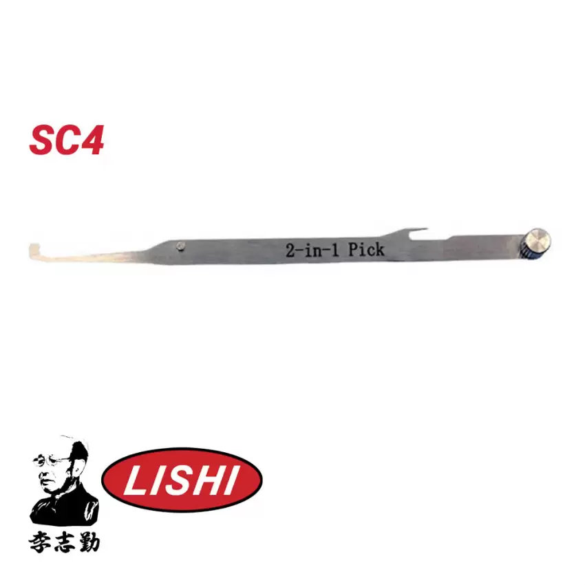Original Lishi SC4 Replacement Tip 2-IN-1 Pick Decoder