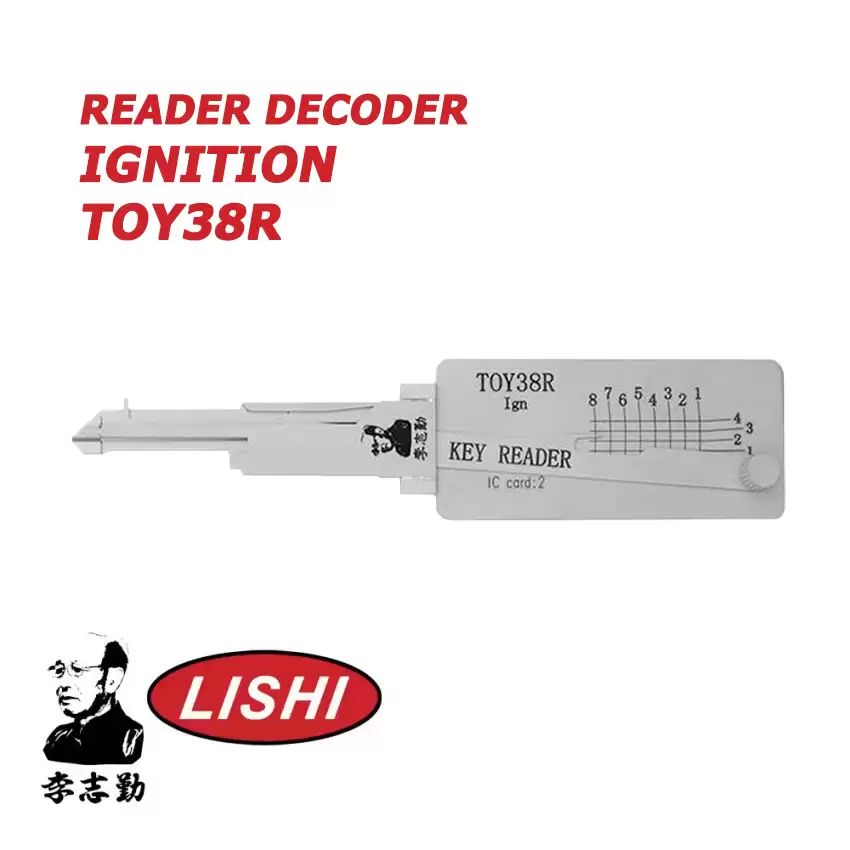 Original Lishi TOY38R for ToyotaReader Decoder Ignition Anti Glare
