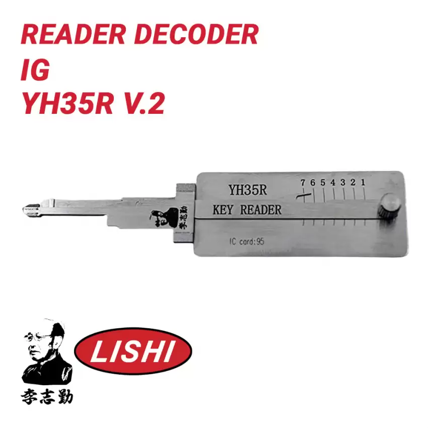 Original Lishi YH35R-V2 For Yamaha Motorcycle Reader Decoder Ignition