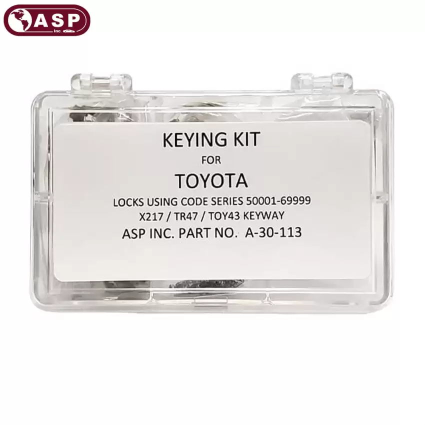 Toyota TR47 X217 10-Cut Keying Tumbler Kit A-30-113