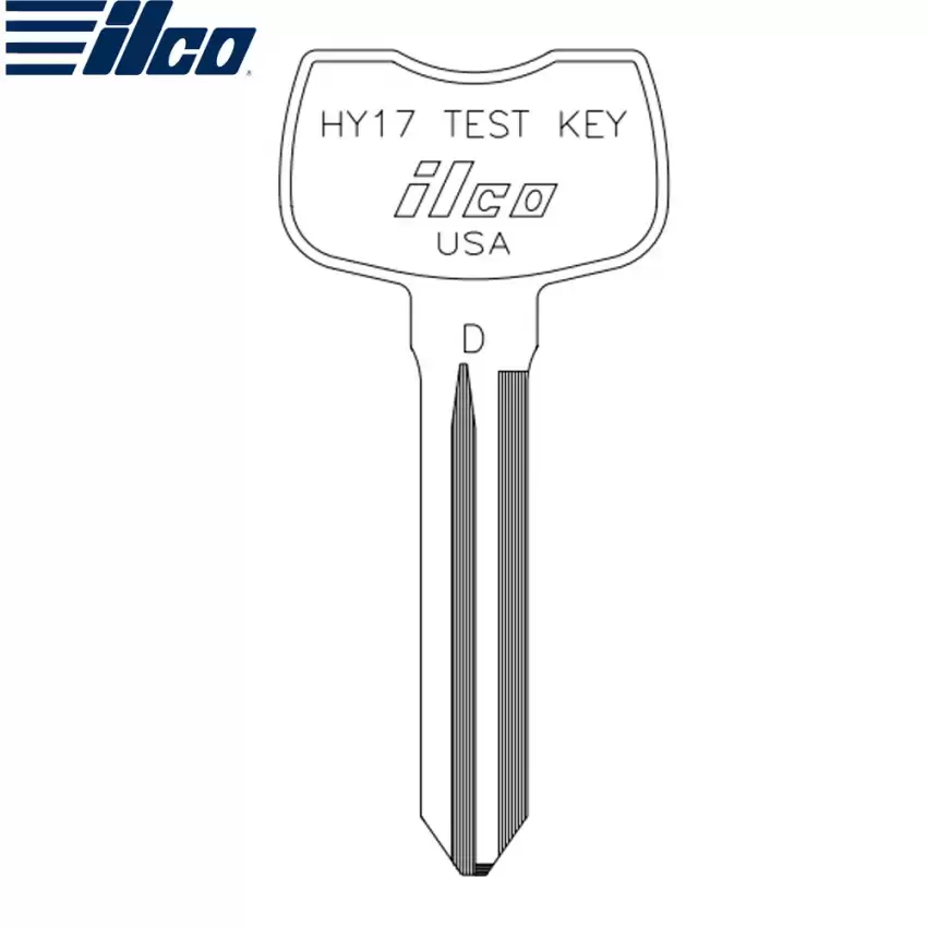 Mechanical Metal Head Test Key HY17 for Hyundai