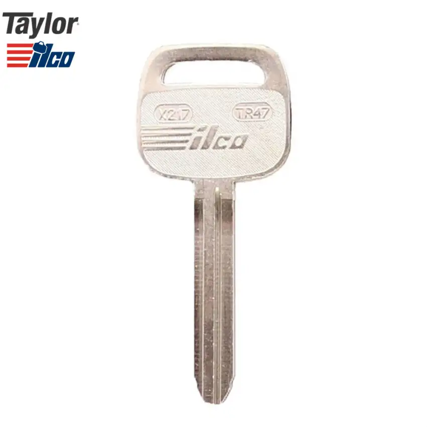 Taylor By ILCO Mechanical Nickel Plated Metal Head Key for Toyota TR47-NP