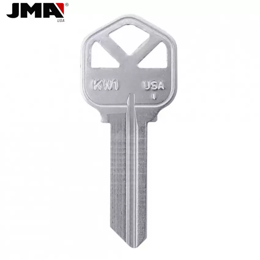 Mechanical Metal Head Key Blank KW1 Kwikset Nickel Finish