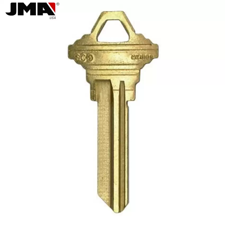 JMA Metal Key Schlage Brass SC9 A1145E 6-Pin SLG-5E