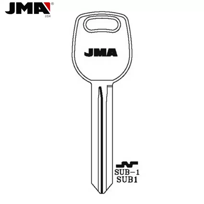 Mechanical Metal Key SUB1 X251 for Subaru