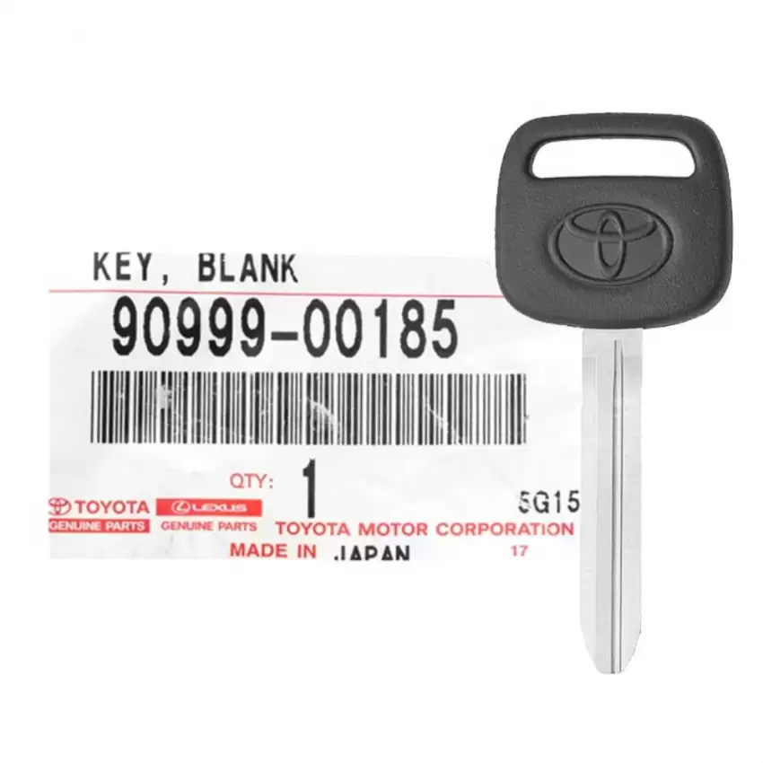 Toyota OEM Non-Transponder Uncut None Chip Blank Key 90999-00185