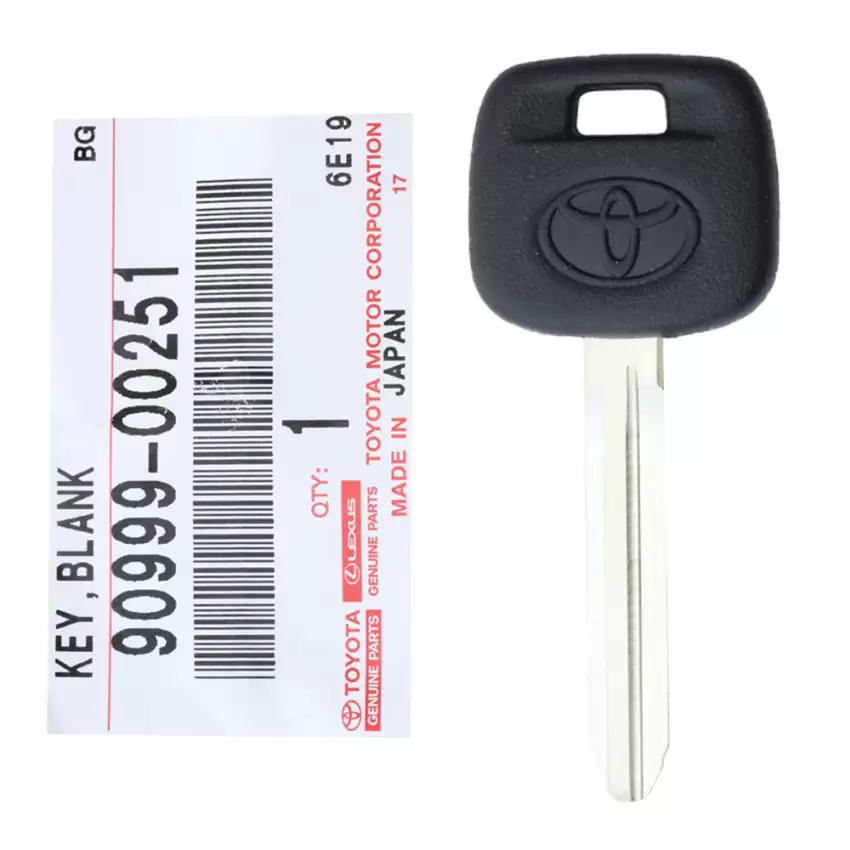 Toyota Mechanical Plastic Head Key 90999-00251