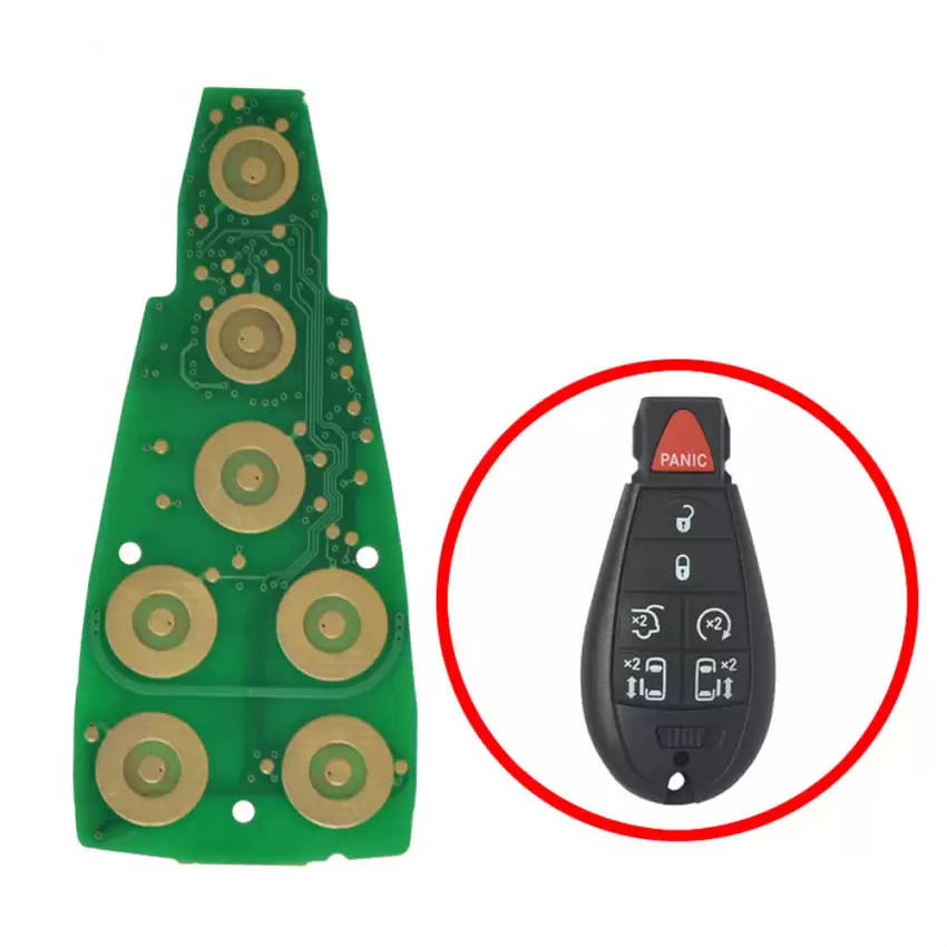 Best Quality Alternative Universal PCB Fobik Proximity Remote Key 7 Buttons PCB For Chrysler Dodge Jeep Transponder PCF7941