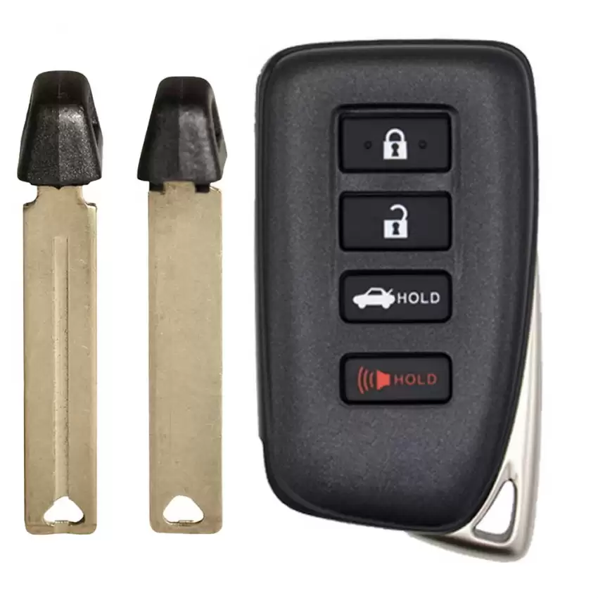 Smart Remote Key Shell for Lexus 4 Buttons with Insert Key