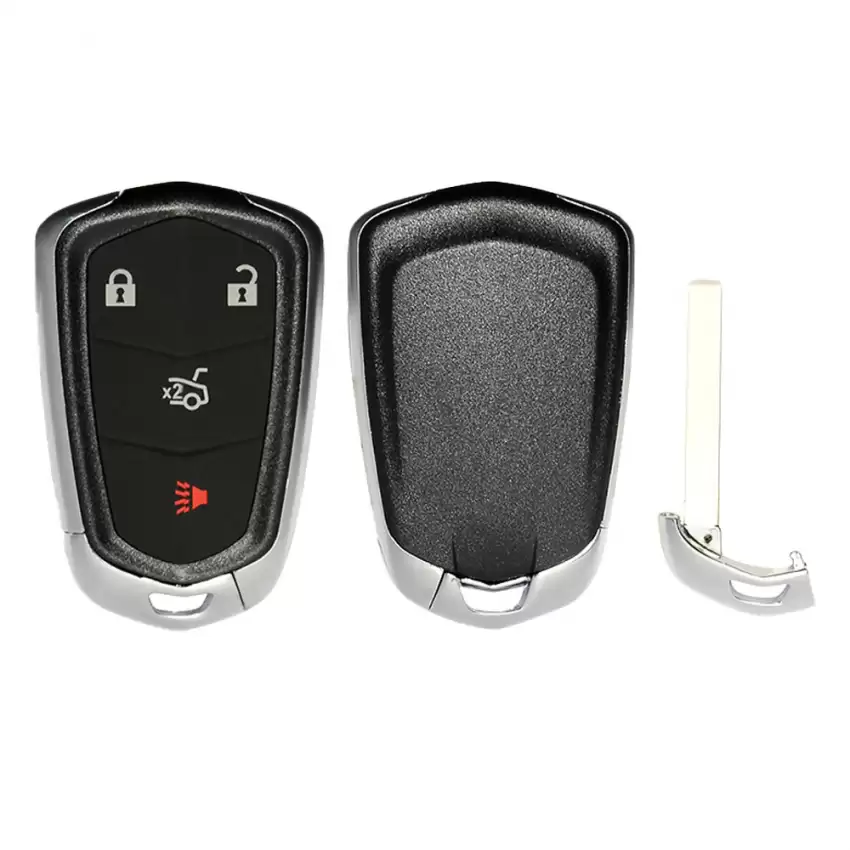 Smart Remote Shell For Cadillac ATS, CTS, XTS HU100 4 Buttons With Emergency Key