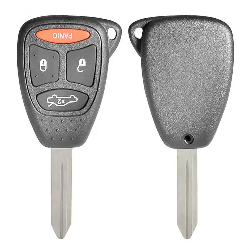 Remote Head Key Shell For Chrysler Jeep Dodge Y160 4 Buttons (Clip-on)