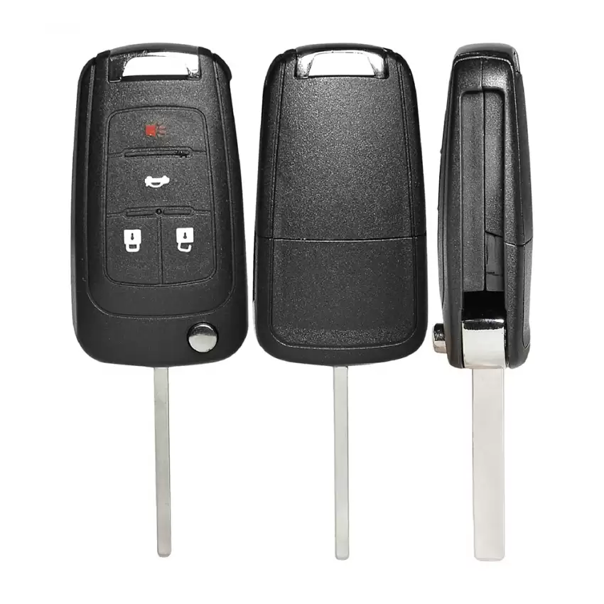 Flip Remote Shell with blade For Chevrolet 4 Button