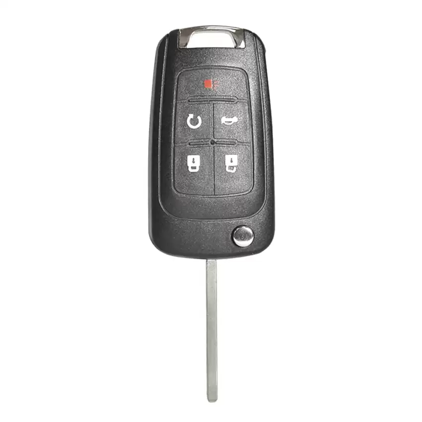 Chevrolet Flip Remote Car Key Shell Aftermarket 5 Button HU100