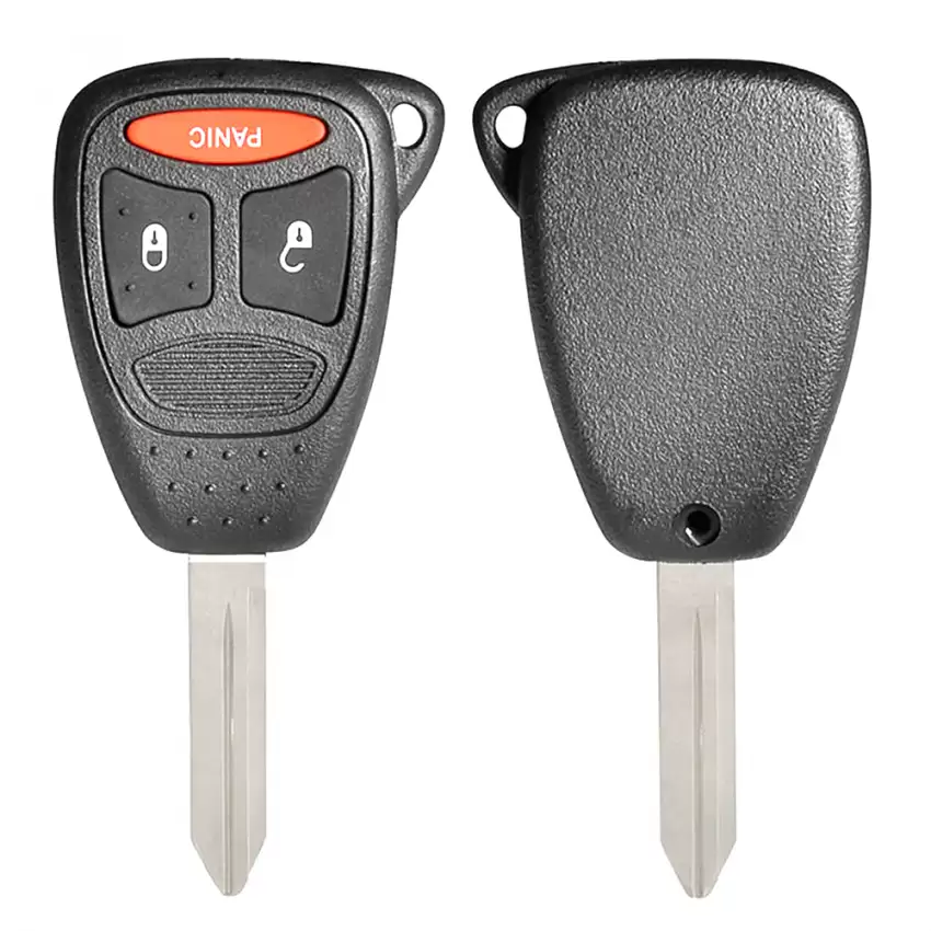 Remote Head Key Shell With Blade For Chrysler Jeep Dodge 3 Button (Clip-on)