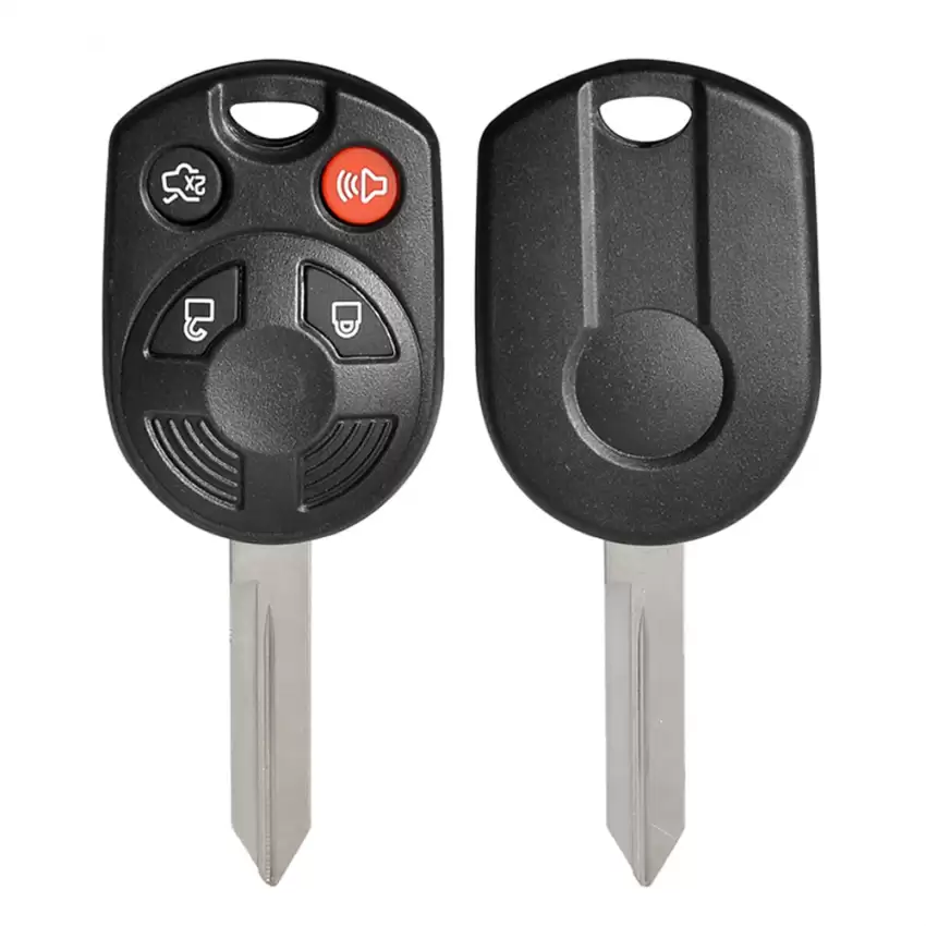 Remote Head Key Shell For Ford H75 4 Button With Trunk Clip-on