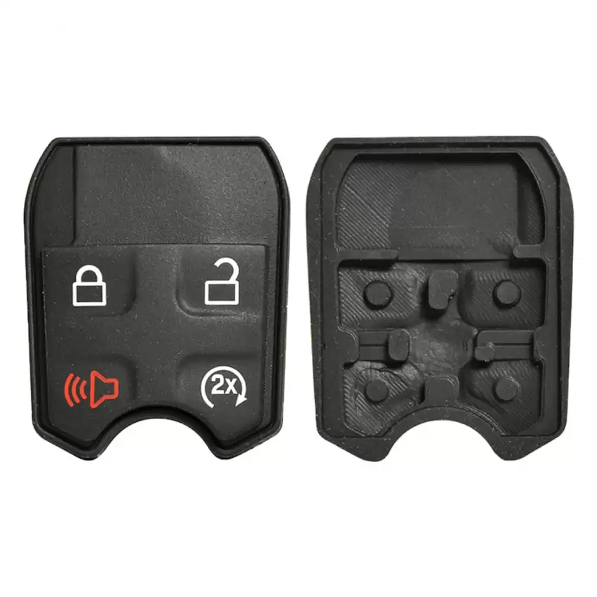 Remote Head Key Rubber Pad for Ford 4 Buttons with Remote Start