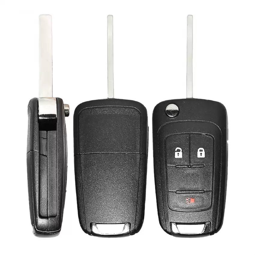 Flip Remote Shell for GM Chevrolet 3 Button with Blade HU100 - RS-GM-FR11M3BP  p-2