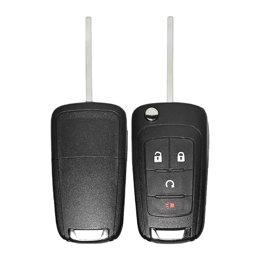 Flip Remote Shell for GM Chevrolet 4 Button  with Blade HU100 with Remote Start