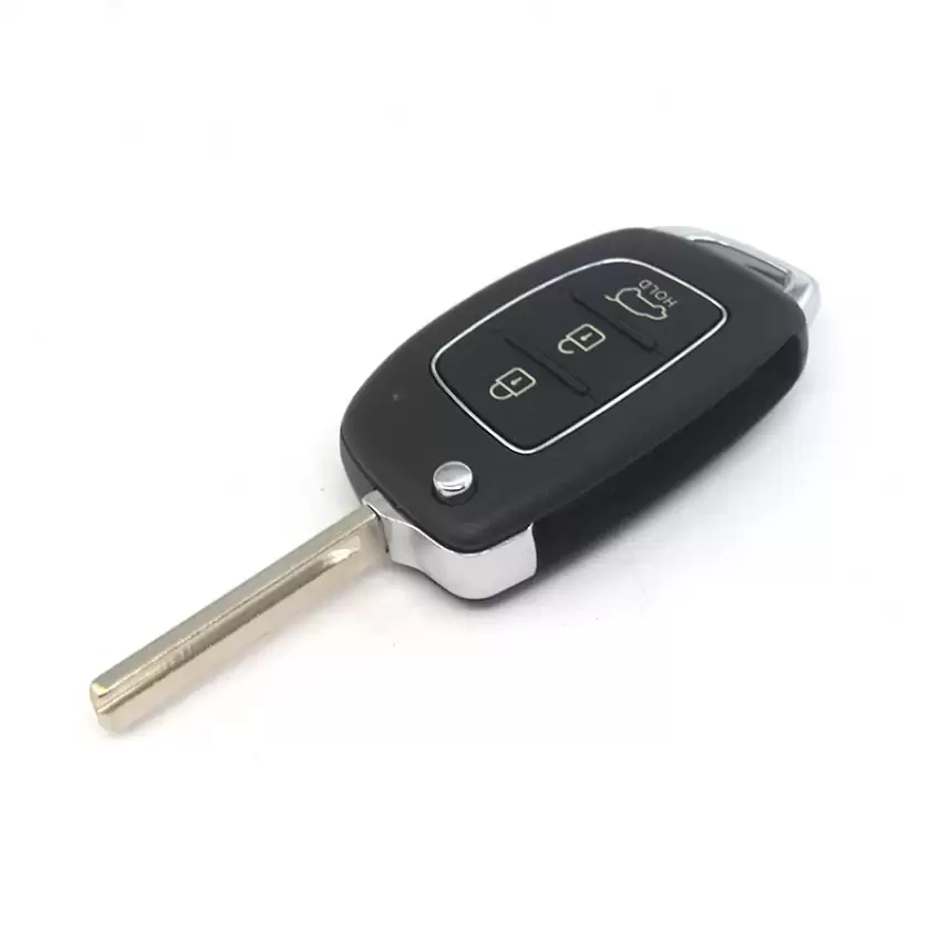 Hyundai Accent Flip Key Remote Cover, key fob case remote replacement 3 Buttons HYN17 Blade SUV Type Lock Unlock Trunk