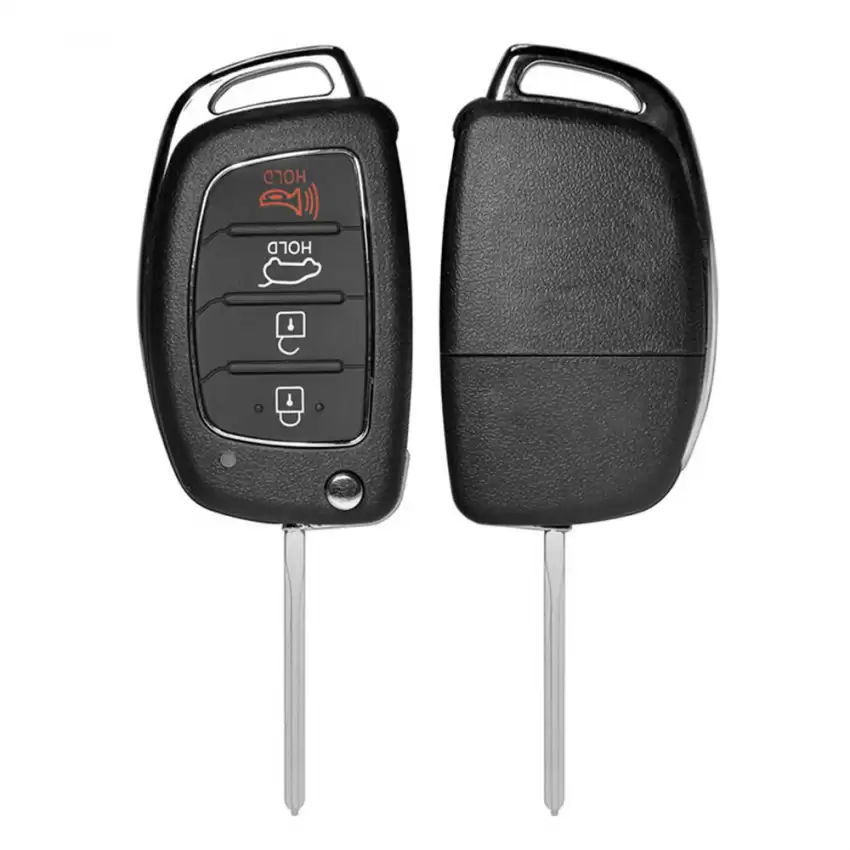 Flip Remote Shell For Hyundai Tucson TOY48 4 Button