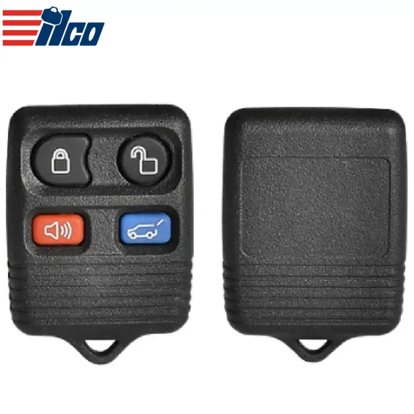 ILCO Keyless Remote Key Shell for 2000-2011 Ford 4 Button SHELL-FORD-RKE4B1