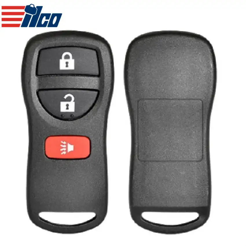 ILCO Keyless Entry Remote Key Shell for 2003-2012 Nissan 3 Button SHELL-NIS-RKE3B1