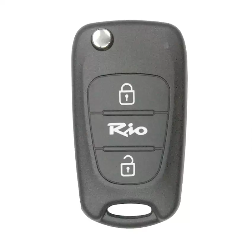 Flip Remote Car Key Shell With Blank Key Blade For KIA Rio 2 Button