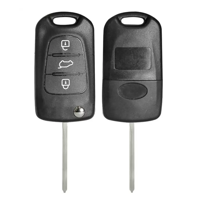 Flip Remote Key Shell For KIA 3 Button with TOY48 Blade