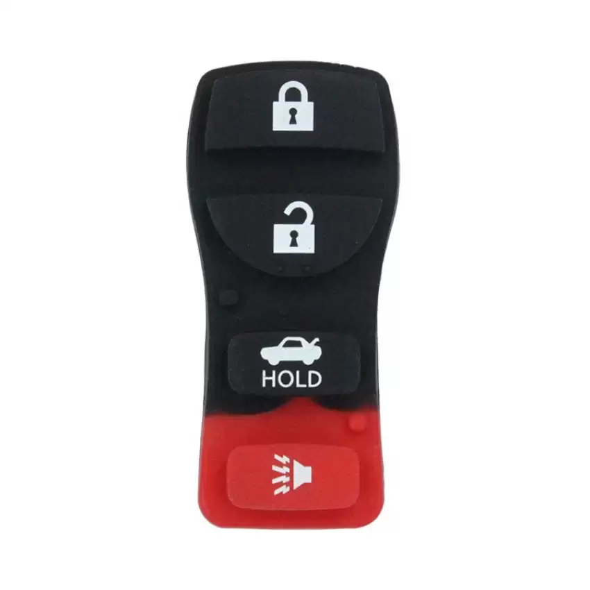 Rubber Key Fob Shell For Nissan 4 Button