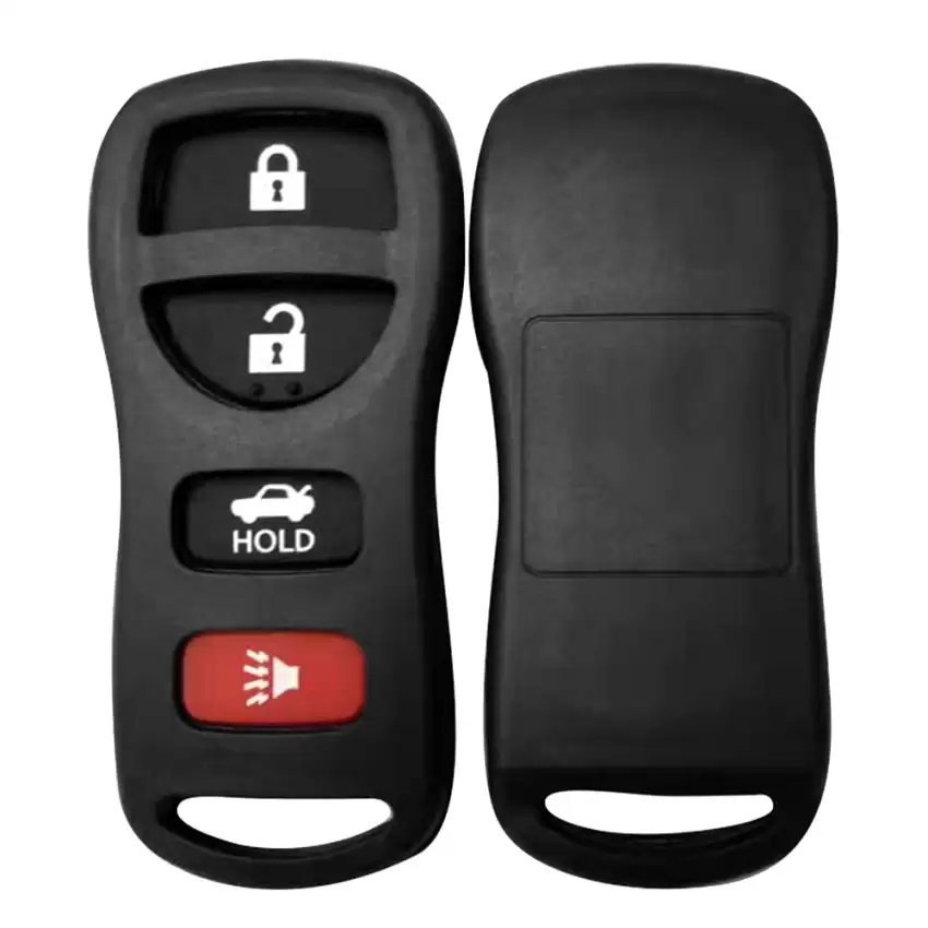 Remote Shell With Rubber Pad For Nissan 4 Button