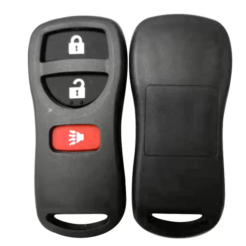 Remote Shell With Rubber Pad For Nissan 3 Button