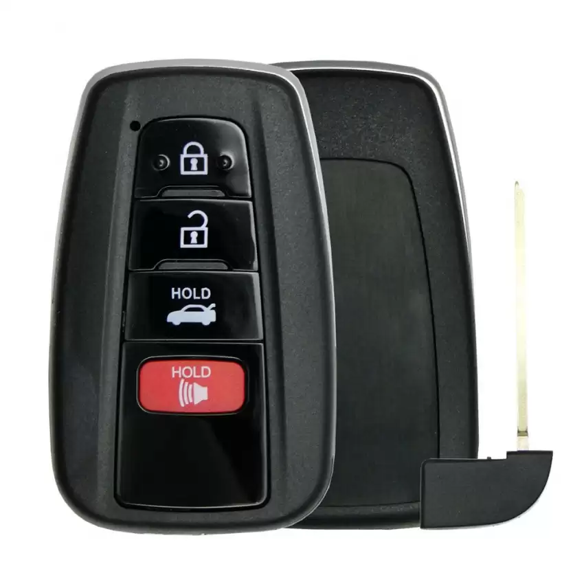 Toyota Smart Remote Key Shell 4 Button with Emergency Blade