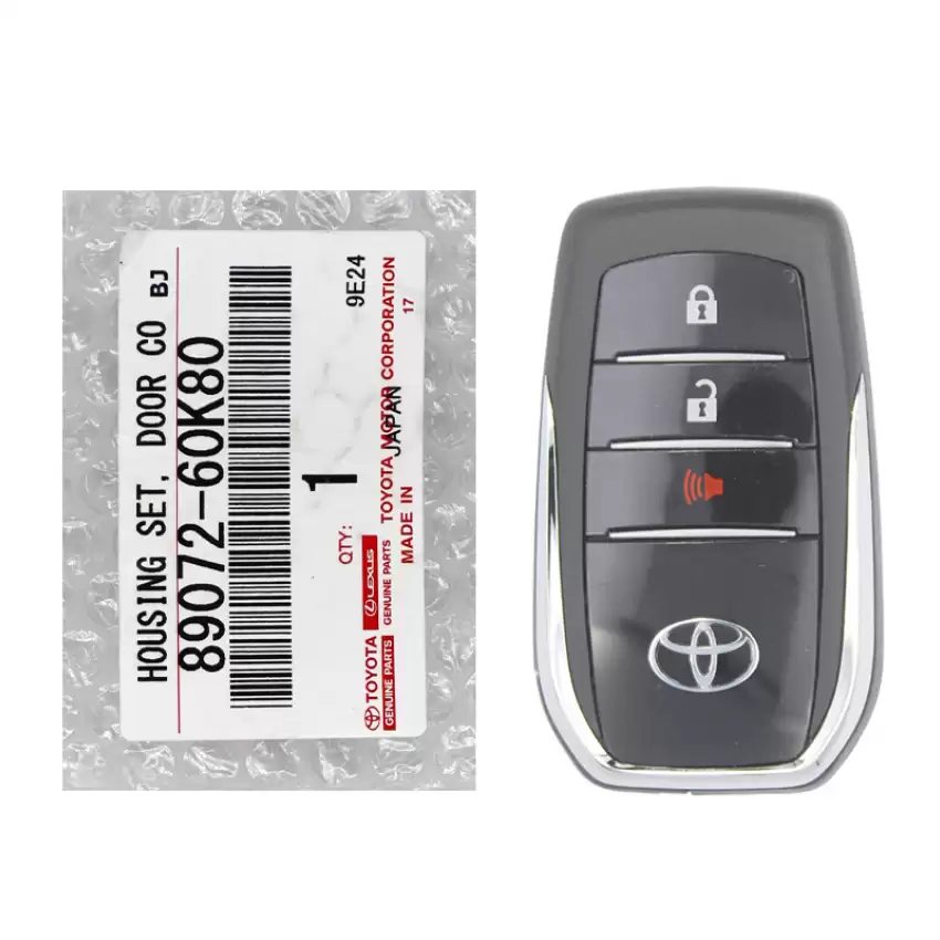 Toyota Land Cruiser NEW Genuine OEM Smart Remote Shell 3 Button 89072-60K80 