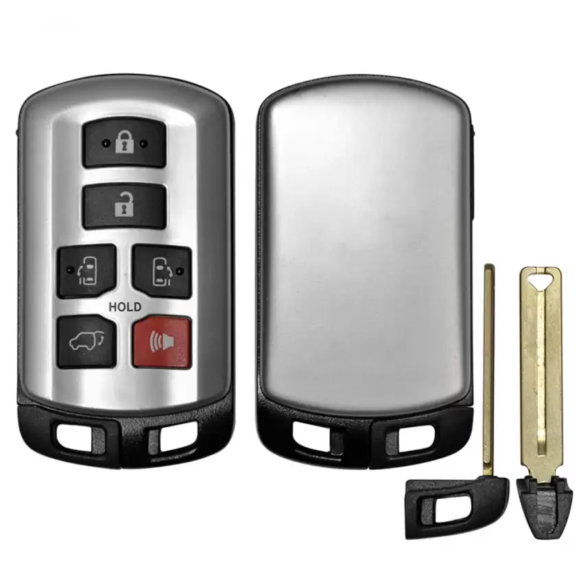 Smart Remote Key Shell For Toyota Sienna With Blade TOY48 6 Button