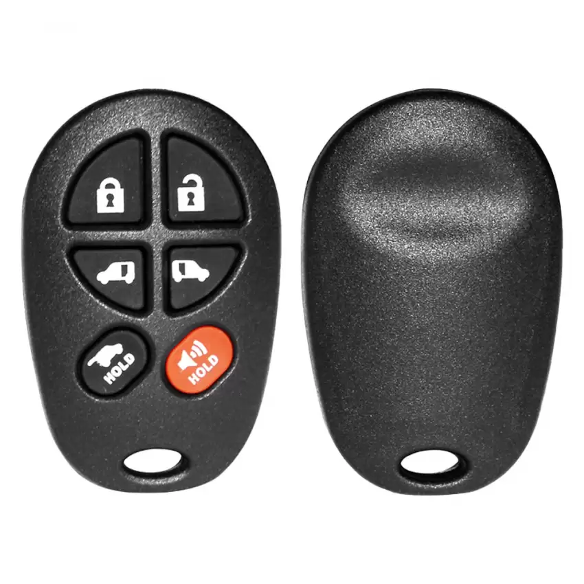 Keyless Entry Remote Key Shell For Toyota 6 Button with Sliding Doors