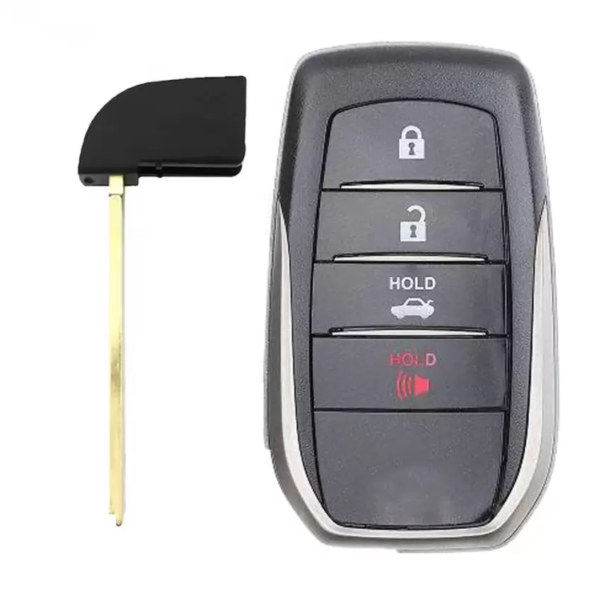 Smart Remote Key Shell for Toyota 4 Button with Key Insert