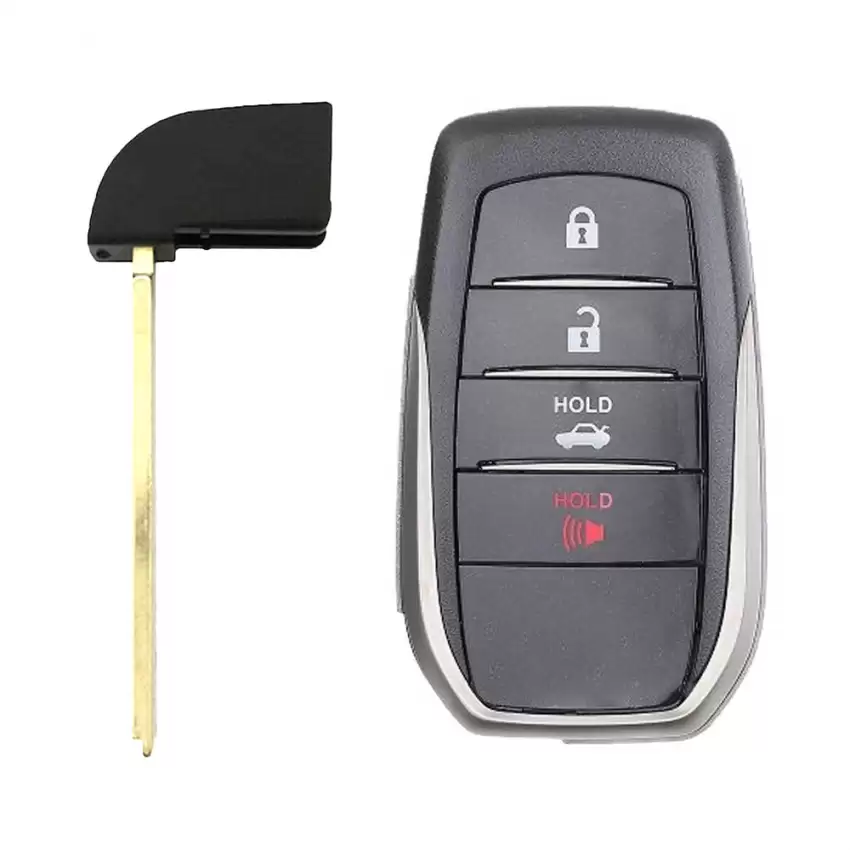 Smart Remote Key Shell for Toyota 4 Button with Key Insert