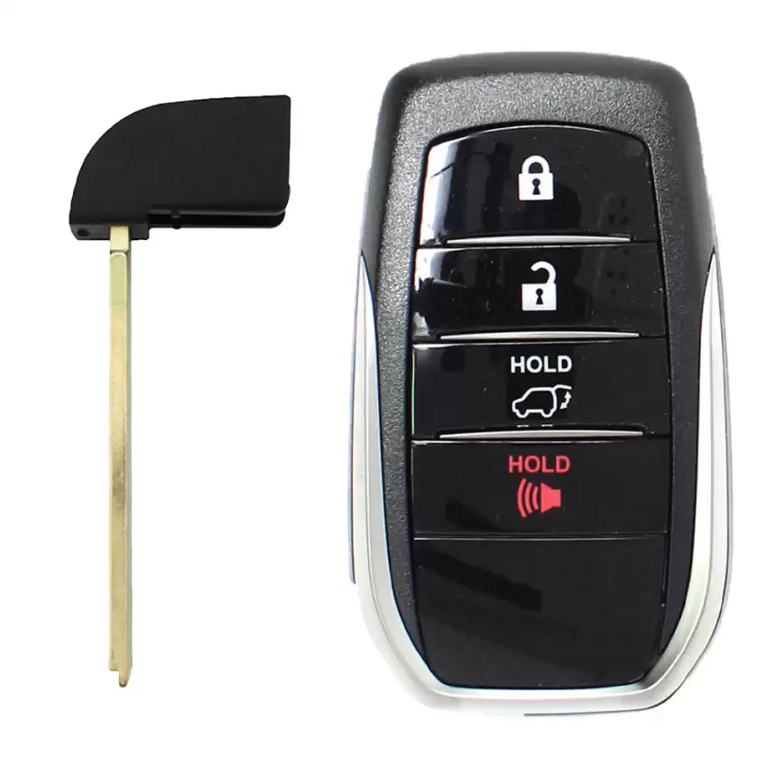Smart Remote Key Shell for Toyota Land Cruiser 4 Button with Key Insert