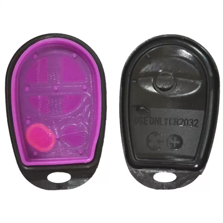 Toyota Aftermarket best quality Key Fob cover remote shell 4 buttons medal Lock Unlock Panic and Trunk