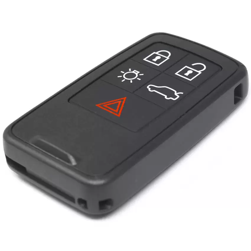 Volvo Aftermarket Top Quality Car Remote Case, Key Fob Shell 5 Buttons Lock Unlock Panic Trunk Approach Lights 