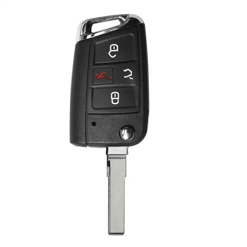 VW Flip Remote Key Shell With Blade HU163T HU66