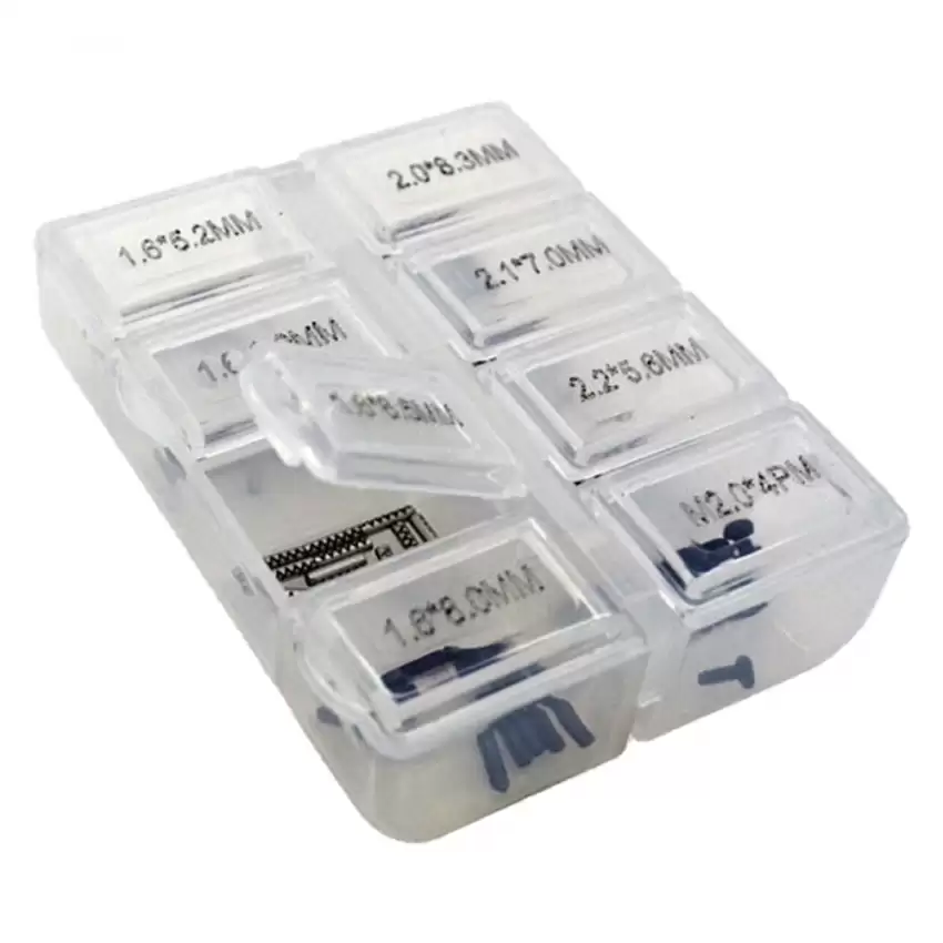 Small Storage Box with 8 Cells for Roll Pins