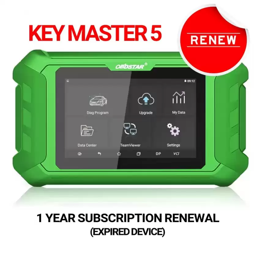 OBDSTAR Key Master 5 Immobilizer Programming Device Subscription Update for 1 Year (Expired Device)