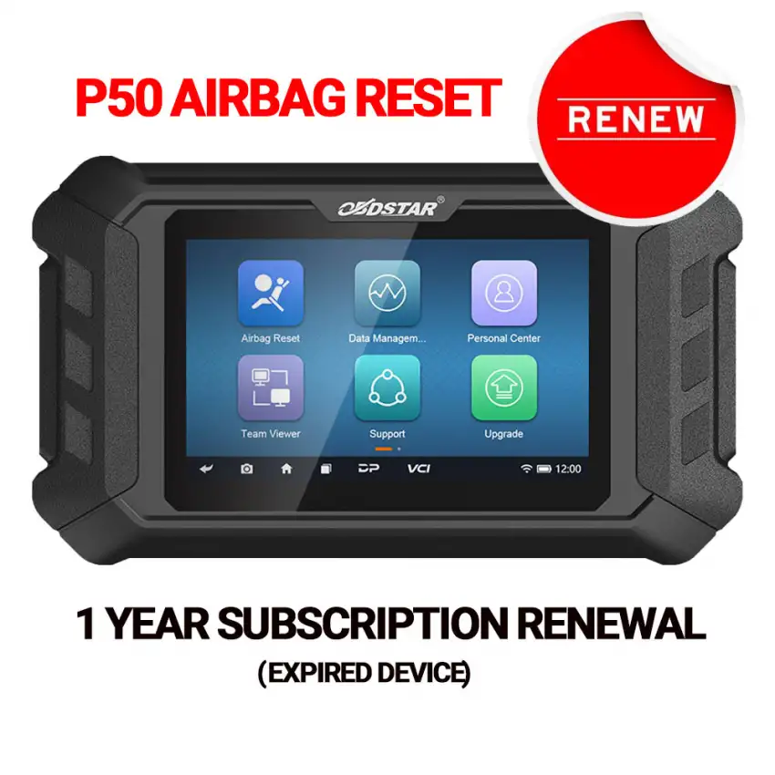 OBDSTAR P50 Intelligent Airbag Reset Equipment Tool Subscription Update for 1 Year (Expired Device)